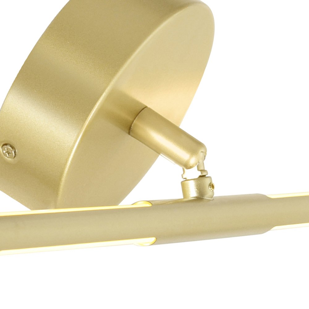 Oskil LED Integrated Wall Light With Satin Gold Finish. Picture 4