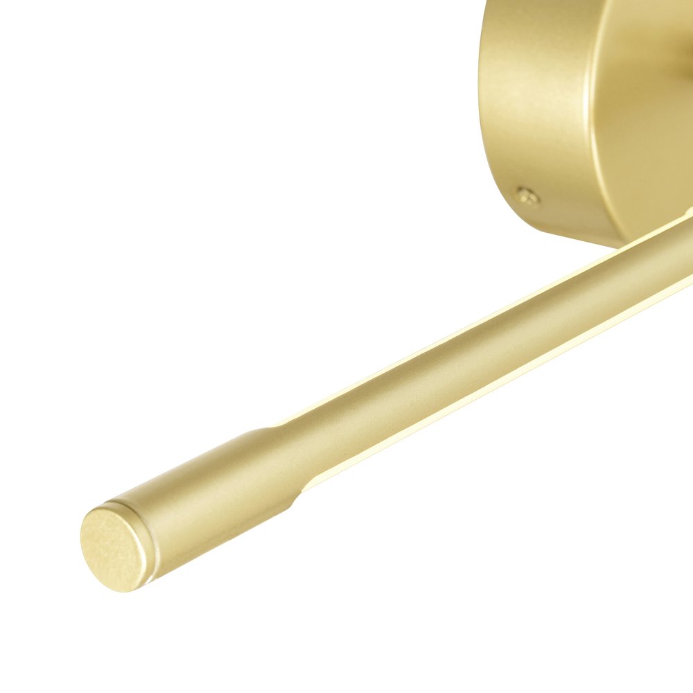 Oskil LED Integrated Wall Light With Satin Gold Finish. Picture 5