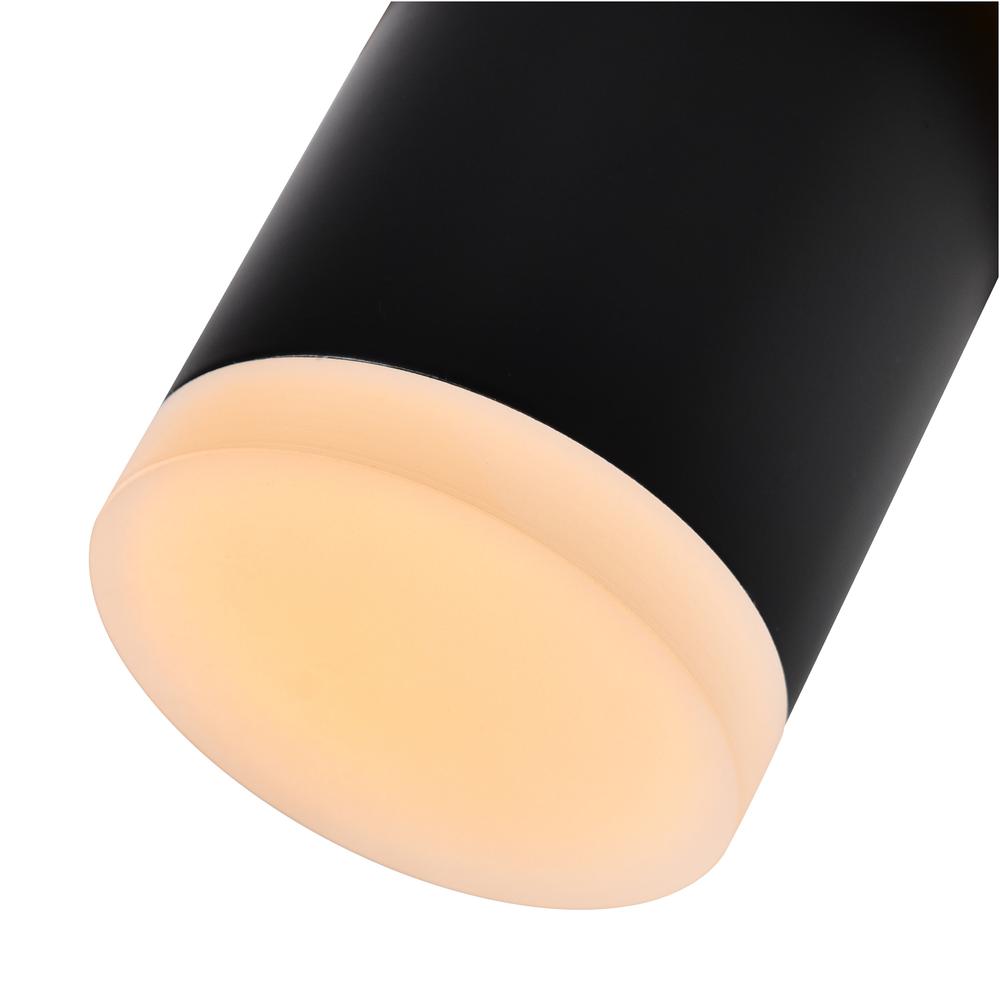 Lena LED Integrated Mini Pendant With Black Finish. Picture 2