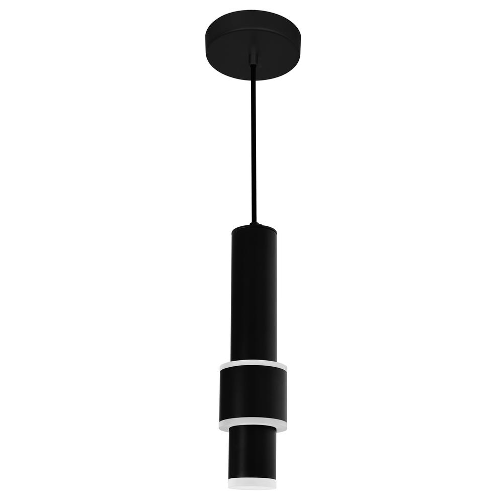 Lena LED Integrated Mini Pendant With Black Finish. Picture 4