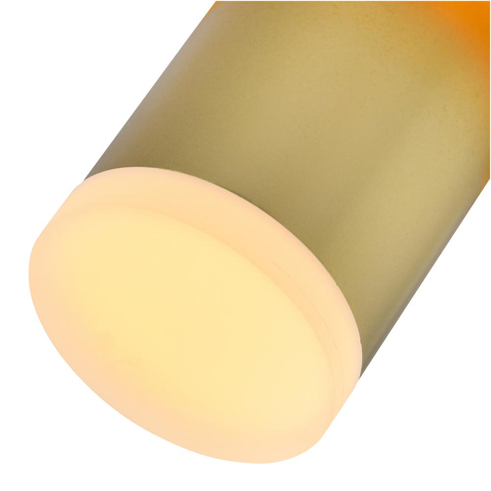 Lena LED Integrated Mini Pendant With Satin Gold Finish. Picture 2
