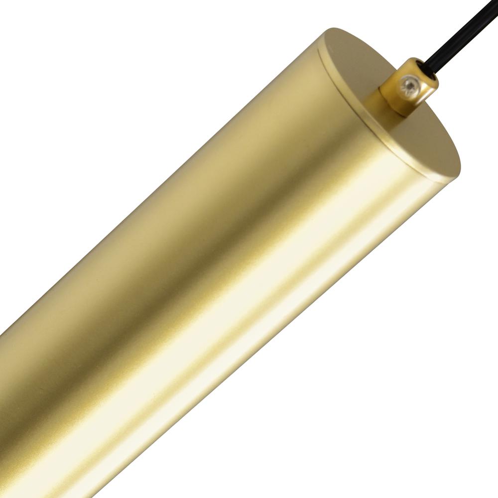 Lena LED Integrated Mini Pendant With Satin Gold Finish. Picture 4
