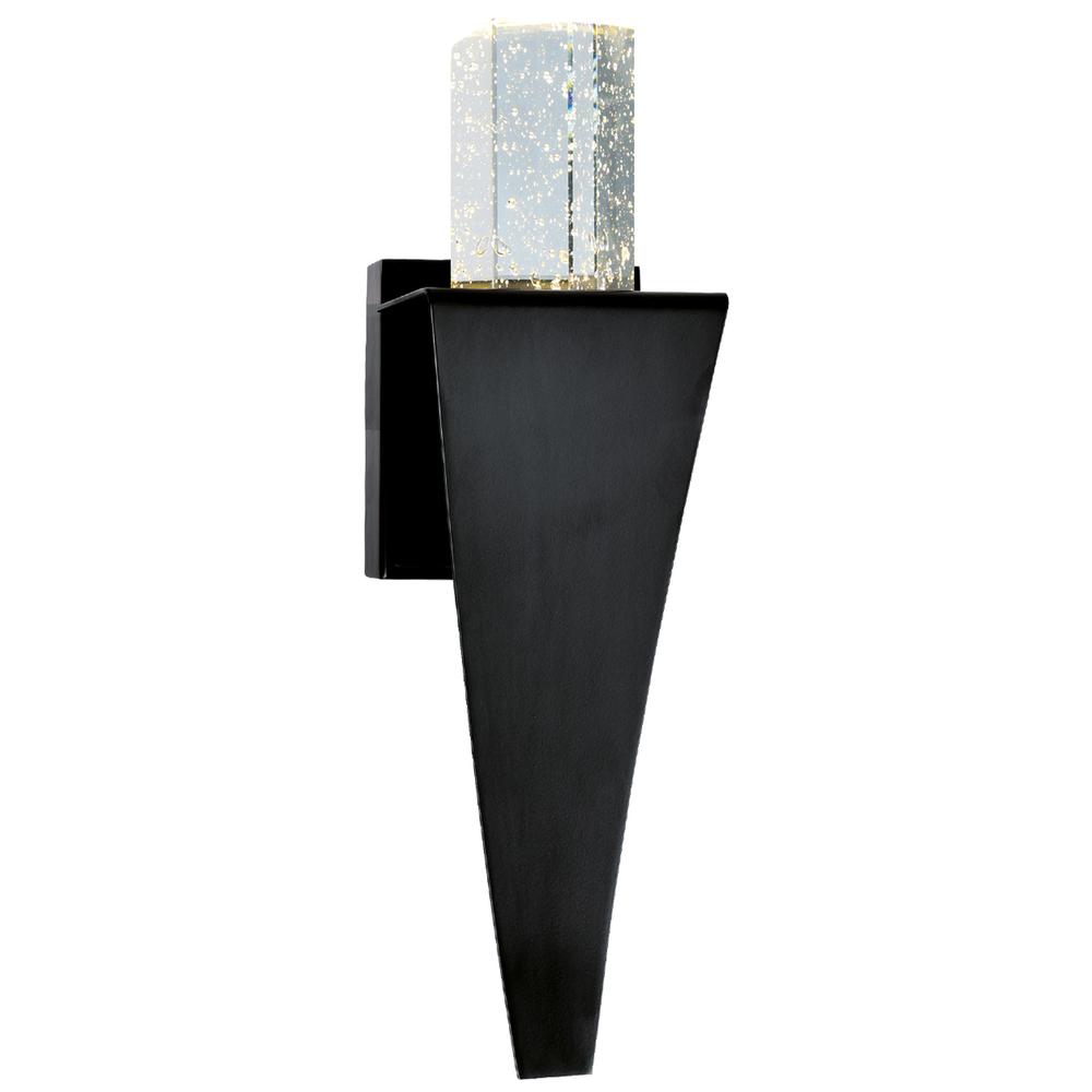 Catania LED Integrated Black Wall Light. Picture 2