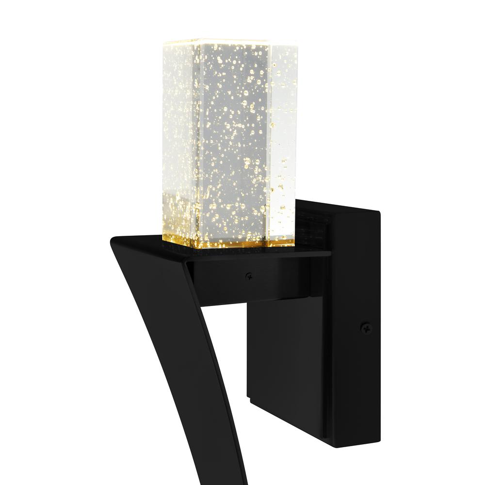 Catania LED Integrated Black Wall Light. Picture 4