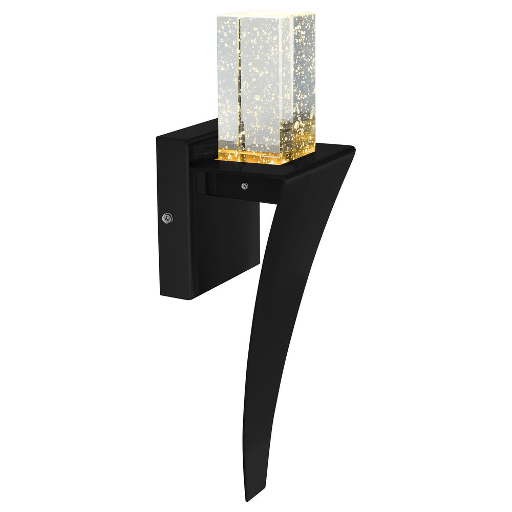 Catania LED Integrated Black Wall Light. Picture 5