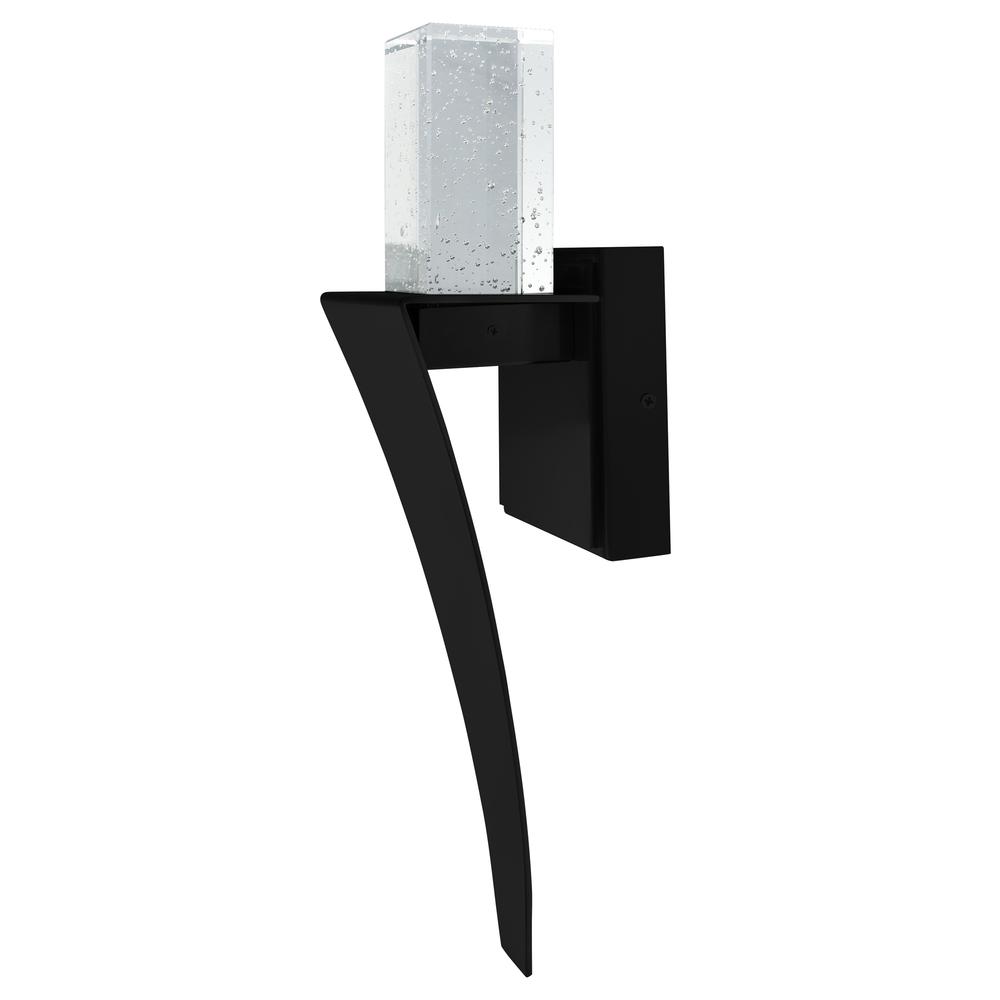 Catania LED Integrated Black Wall Light. Picture 1