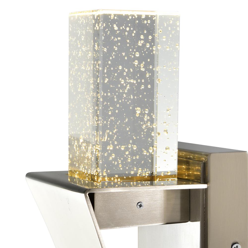 Catania LED Integrated Satin Nickel Wall Light. Picture 5