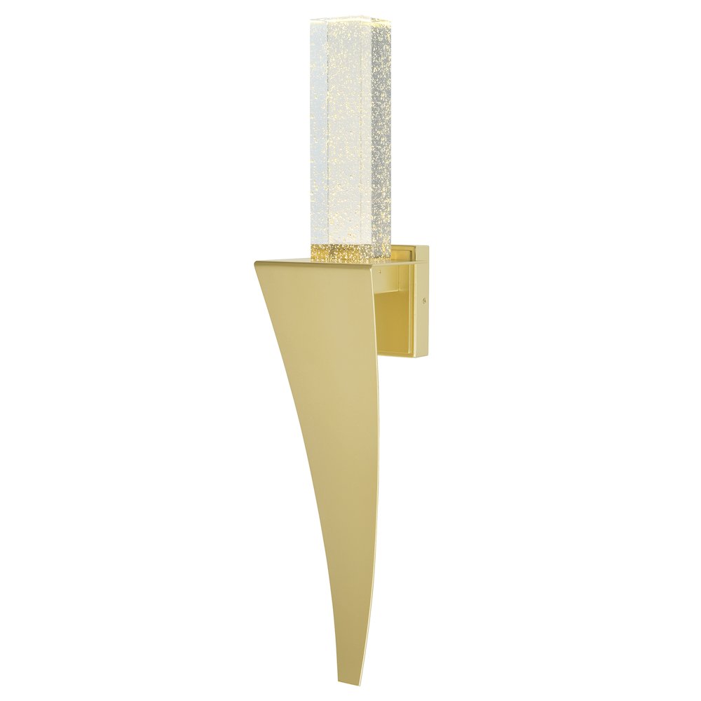 Catania Integrated LED Satin Gold Wall Light. Picture 1