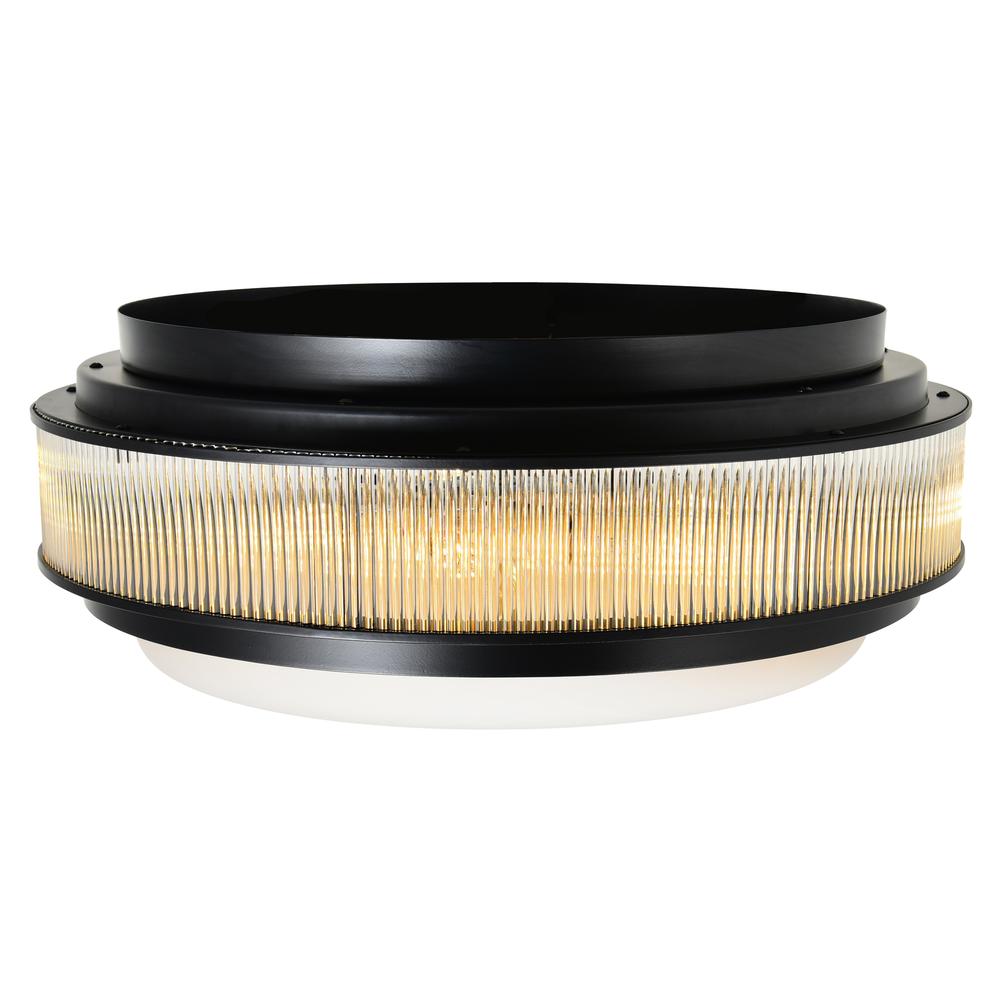Valdivia 4 Light Black Flush Mount. Picture 3