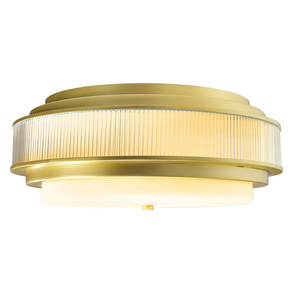 Valdivia 4 Light Satin Gold Flush Mount. Picture 6