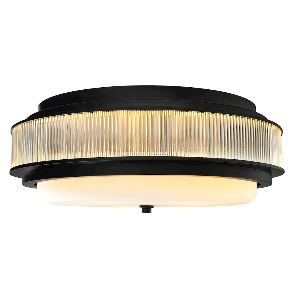 Valdivia 5 Light Black Flush Mount. Picture 1