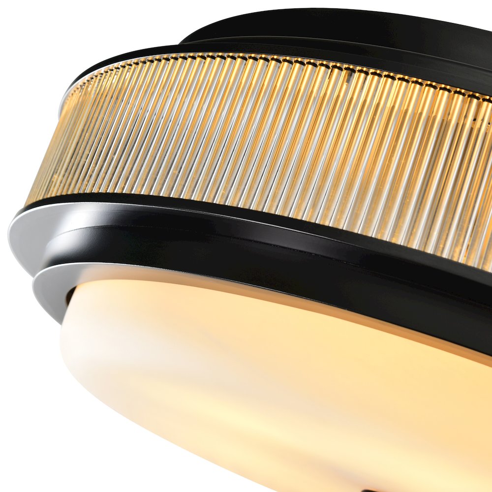 Valdivia 5 Light Black Flush Mount. Picture 5