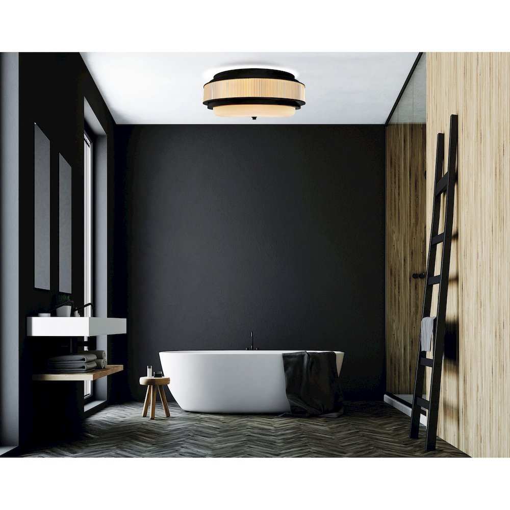 Valdivia 5 Light Black Flush Mount. Picture 7