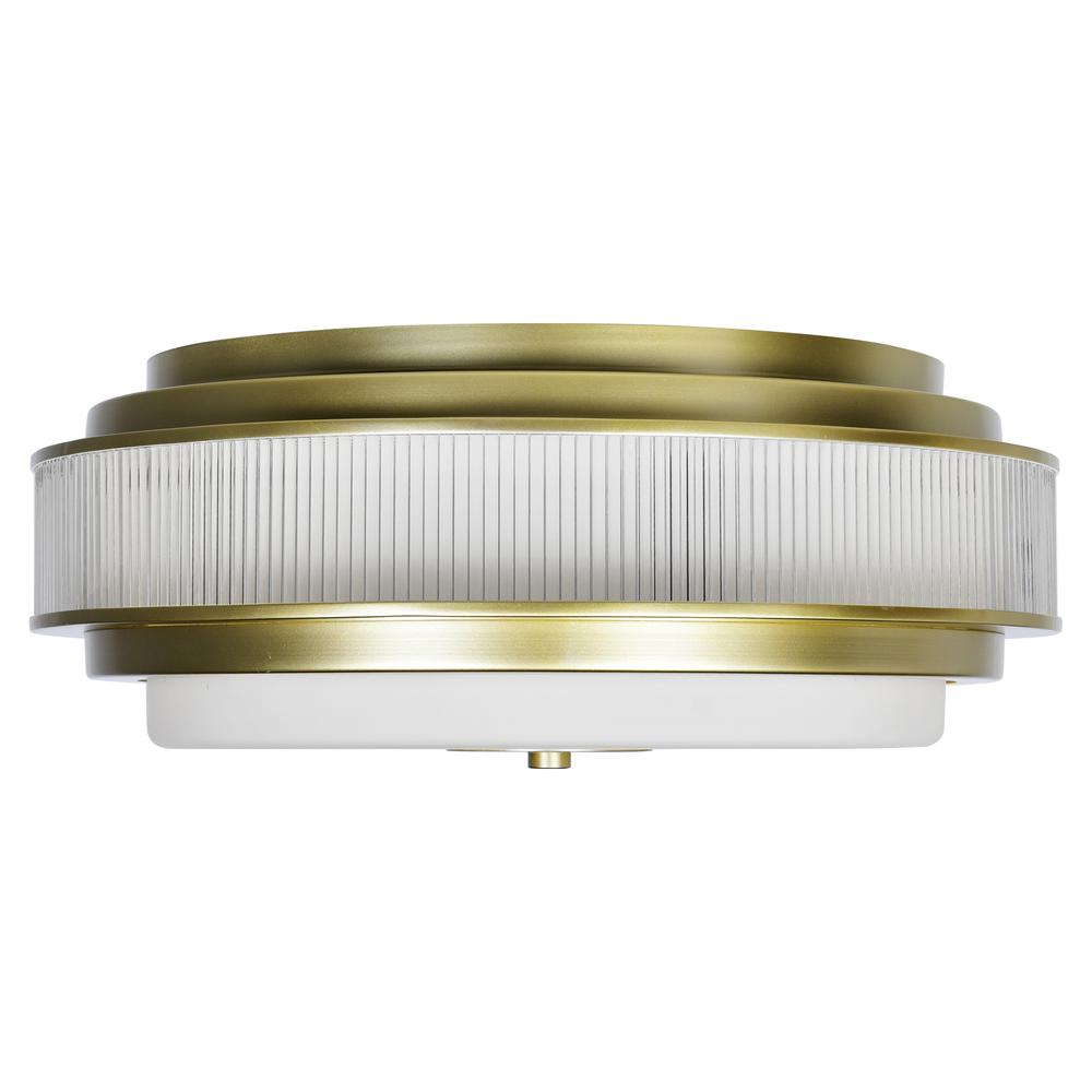Valdivia 5 Light Satin Gold Flush Mount. Picture 1