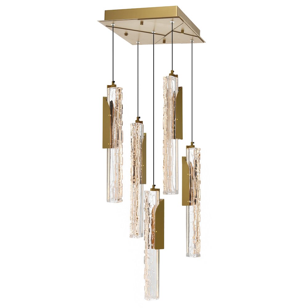 Valira Integrated LED Brass Mini Pendant. Picture 1