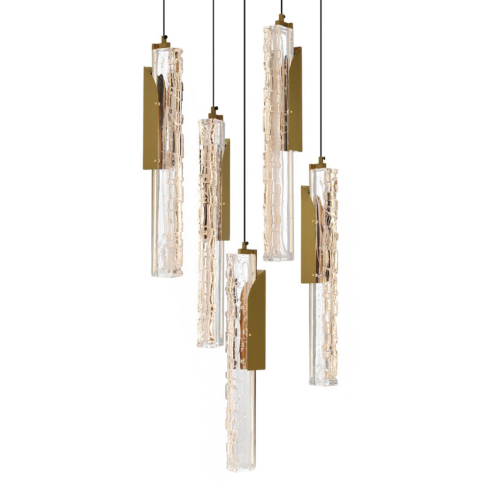 Valira Integrated LED Brass Mini Pendant. Picture 2