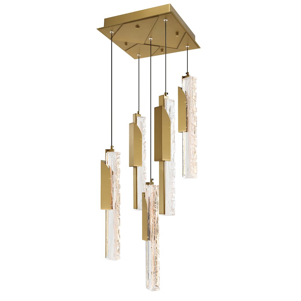 Valira Integrated LED Brass Mini Pendant. Picture 3