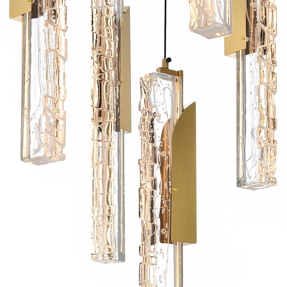 Valira Integrated LED Brass Mini Pendant. Picture 4