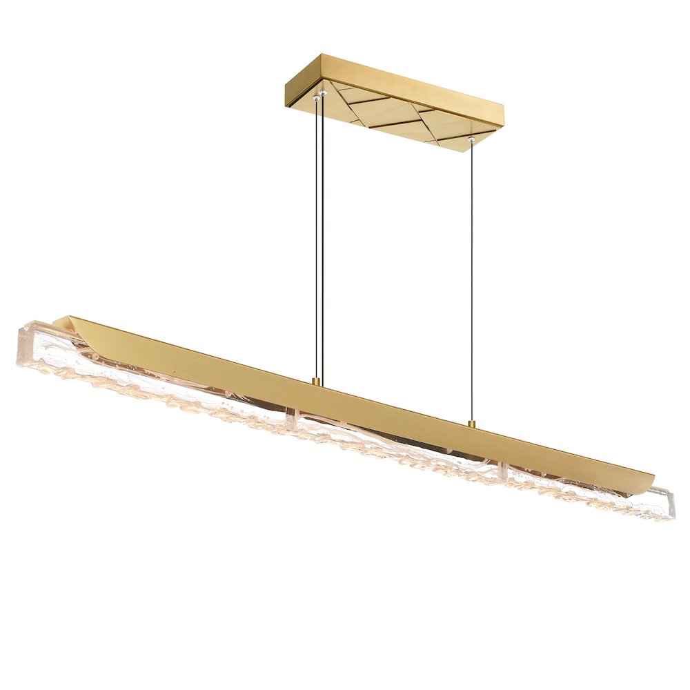 Valira Integrated LED Brass Chandelier. Picture 1