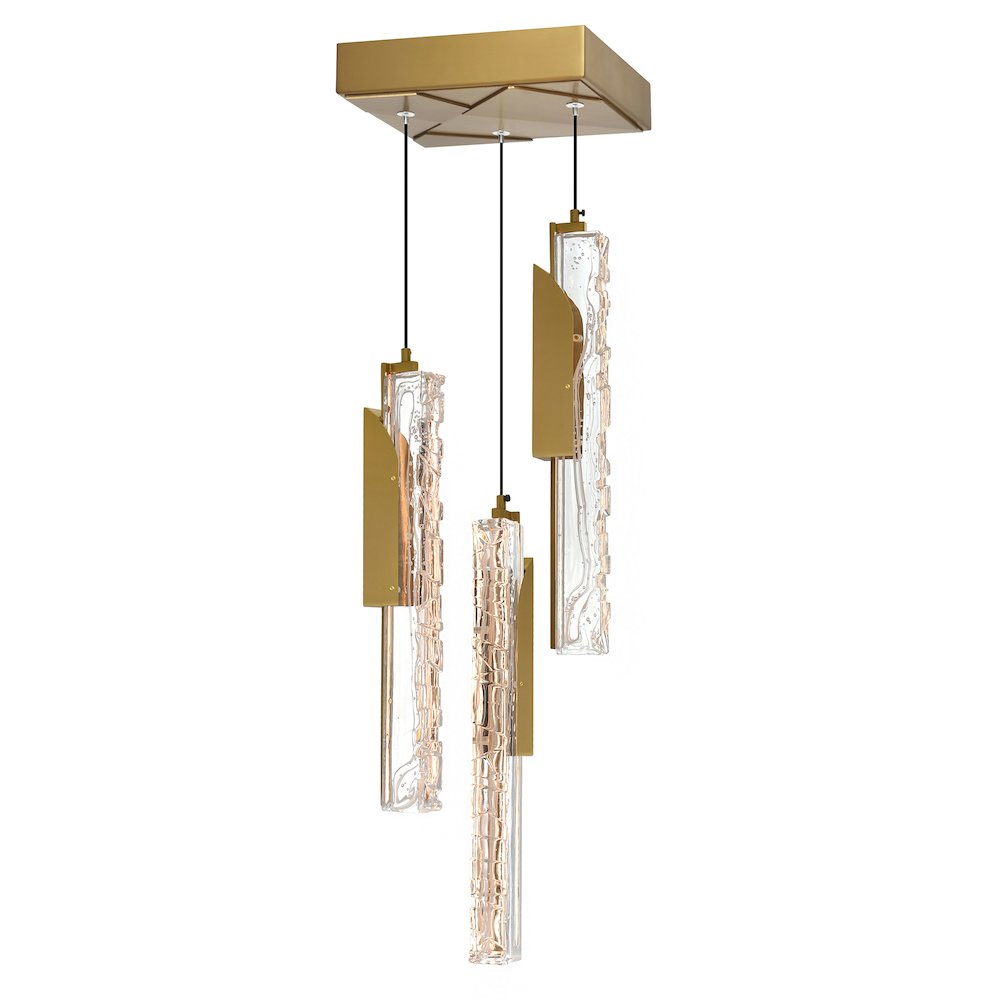 Valira Integrated LED Brass Mini Pendant. Picture 1