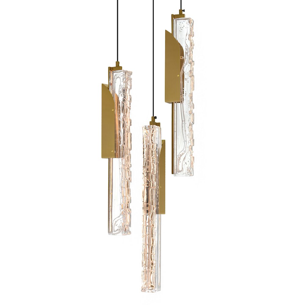 Valira Integrated LED Brass Mini Pendant. Picture 2