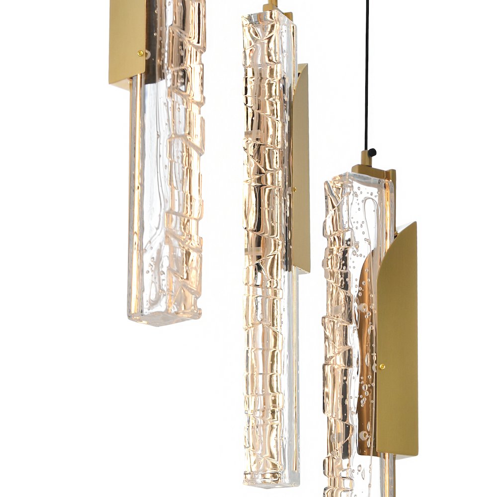 Valira Integrated LED Brass Mini Pendant. Picture 4
