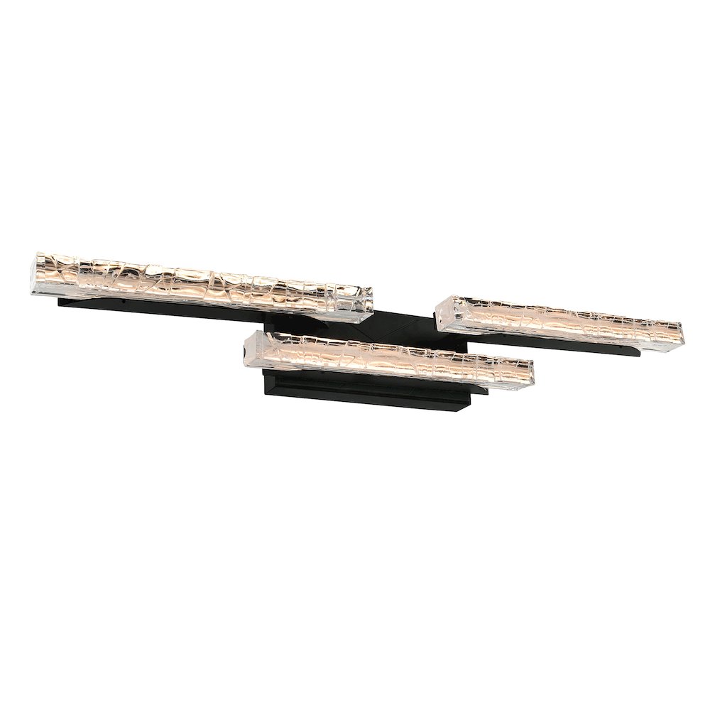 Valira Integrated LED Black Vanity Light. Picture 1