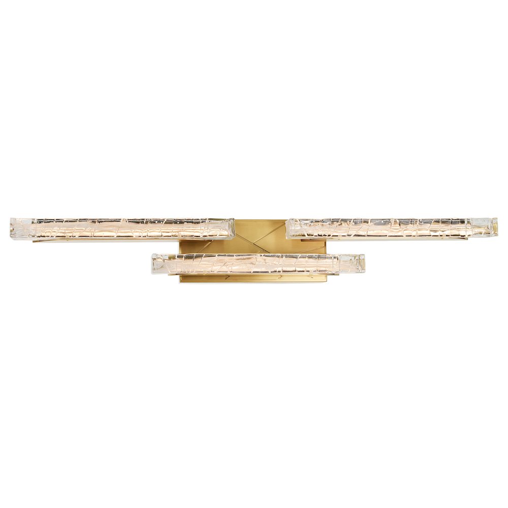 Valira Integrated LED Brass Vanity Light. Picture 2