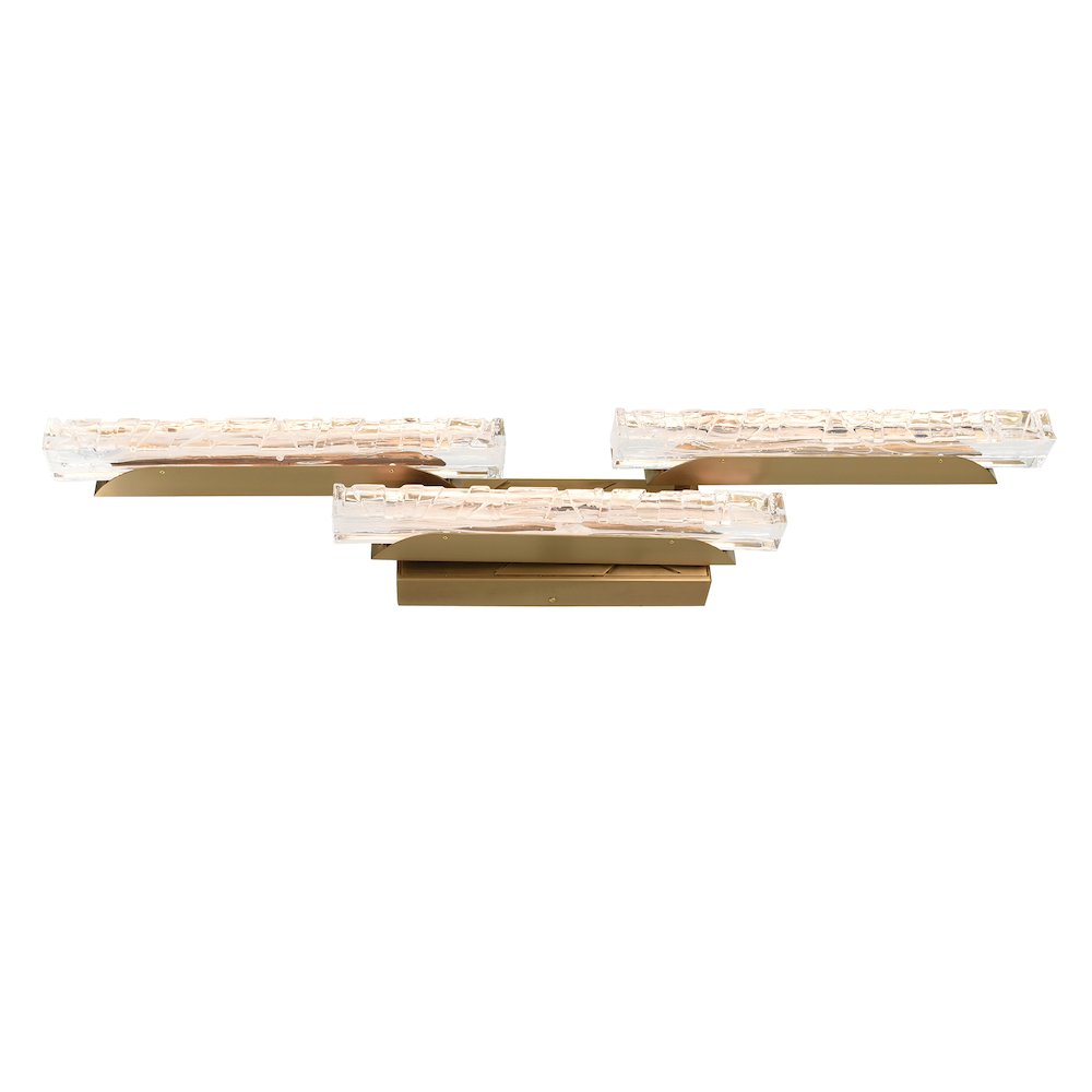 Valira Integrated LED Brass Vanity Light. Picture 3