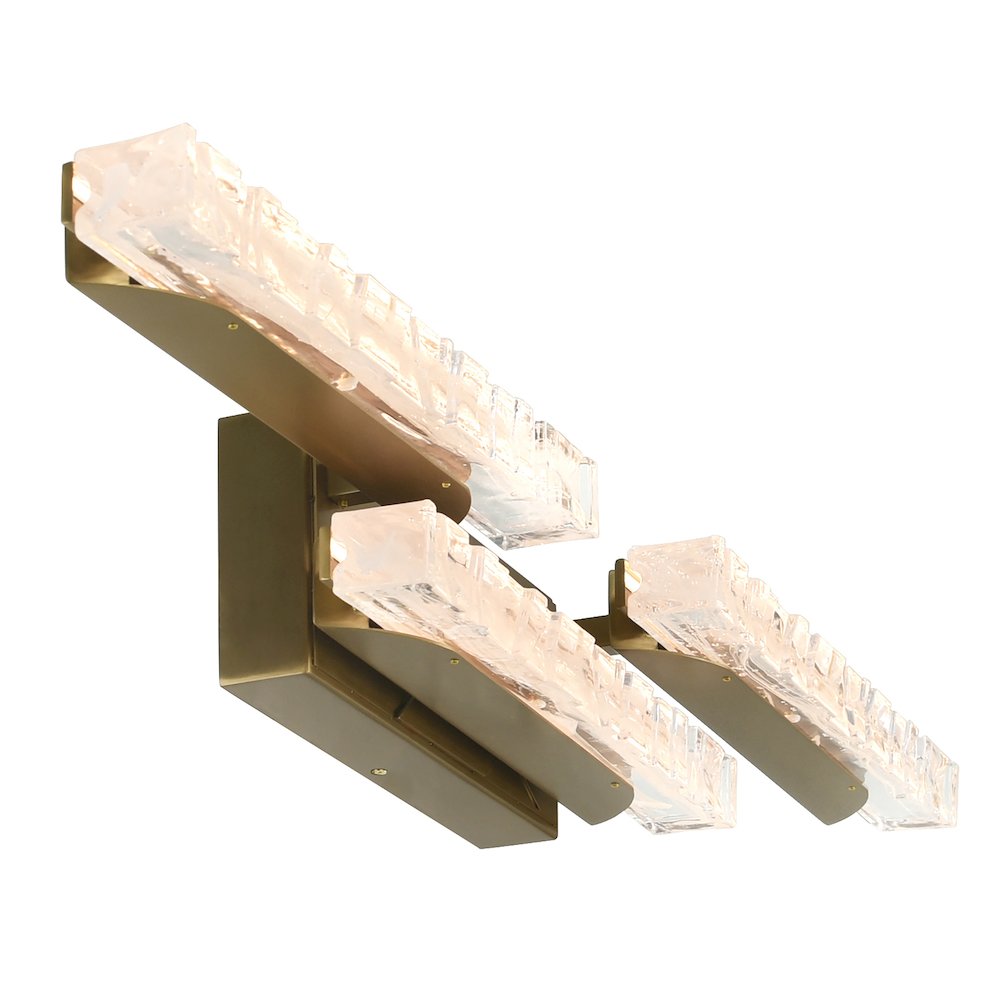 Valira Integrated LED Brass Vanity Light. Picture 4