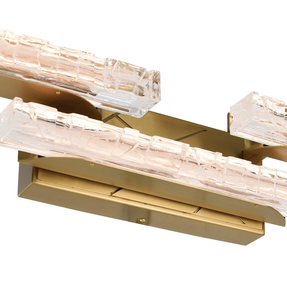 Valira Integrated LED Brass Vanity Light. Picture 5