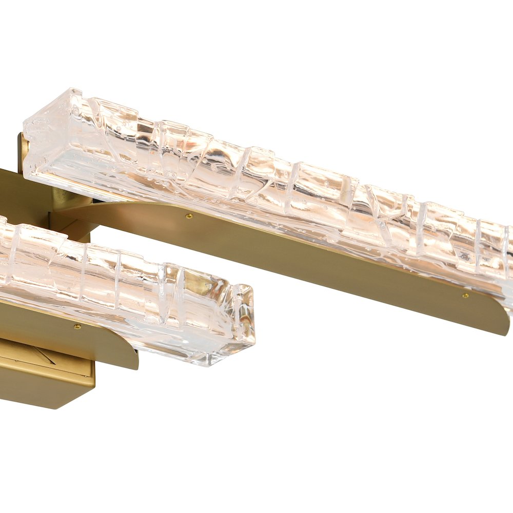 Valira Integrated LED Brass Vanity Light. Picture 6