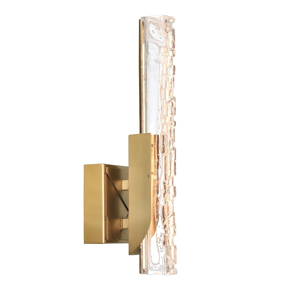 Valira Integrated LED Brass Wall Light. Picture 1