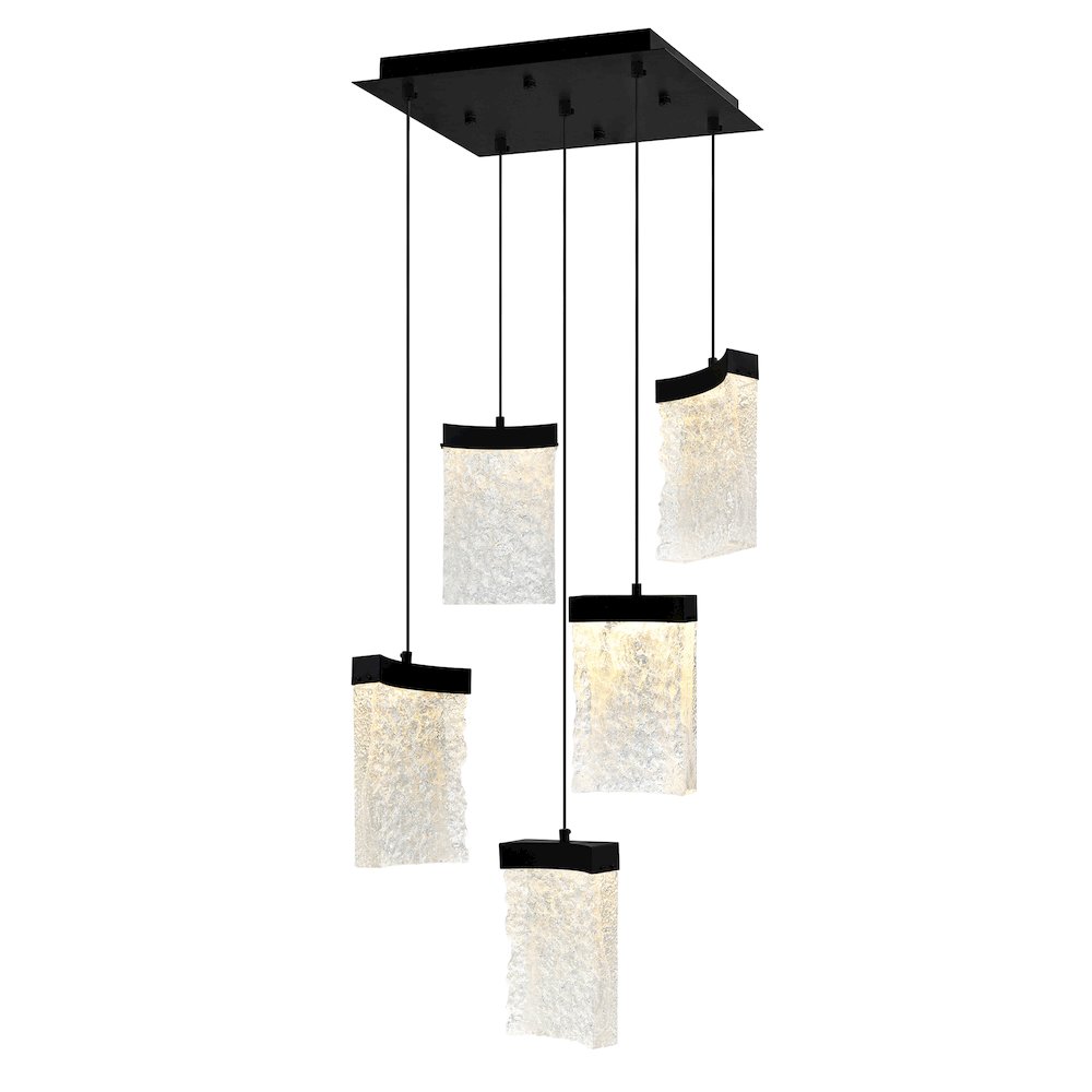 Lava Integrated LED Black Mini Pendant. Picture 1