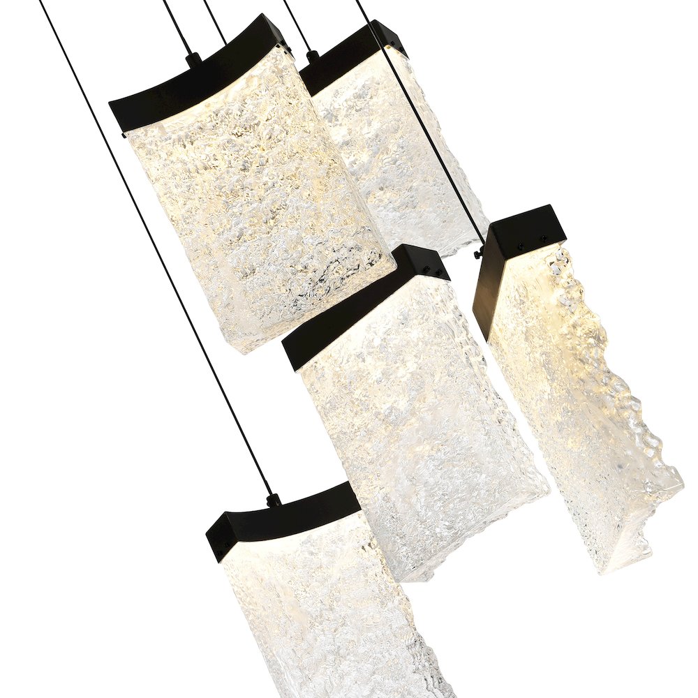 Lava Integrated LED Black Mini Pendant. Picture 3