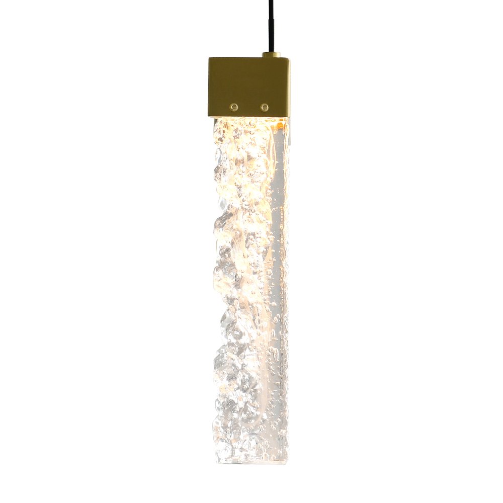 Lava Integrated LED Brass Chandelier. Picture 2