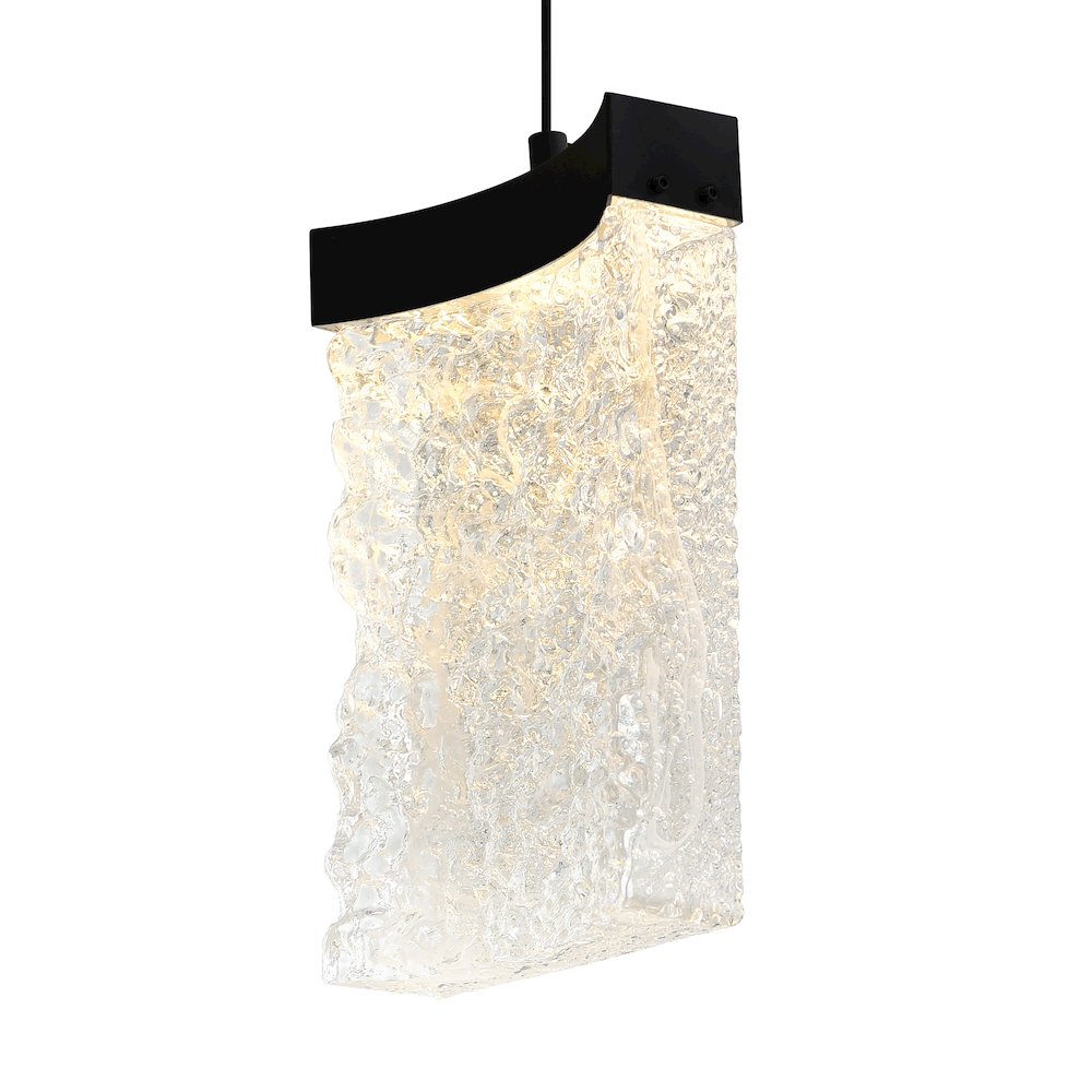 Lava Integrated LED Black Chandelier. Picture 5