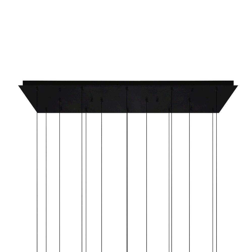 Lava Integrated LED Black Chandelier. Picture 4
