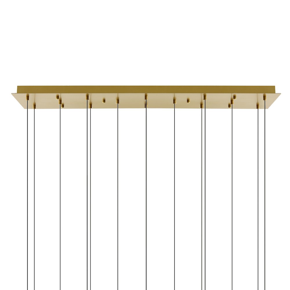 Lava Integrated LED Brass Chandelier. Picture 6