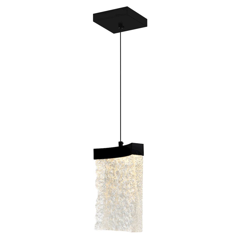 Lava Integrated LED Black Mini Pendant. Picture 1