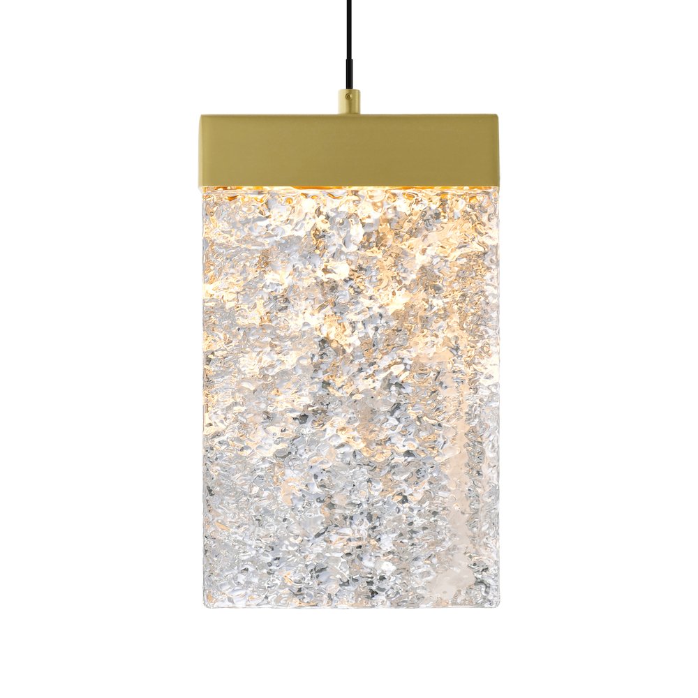 Lava Integrated LED Brass Mini Pendant. Picture 4