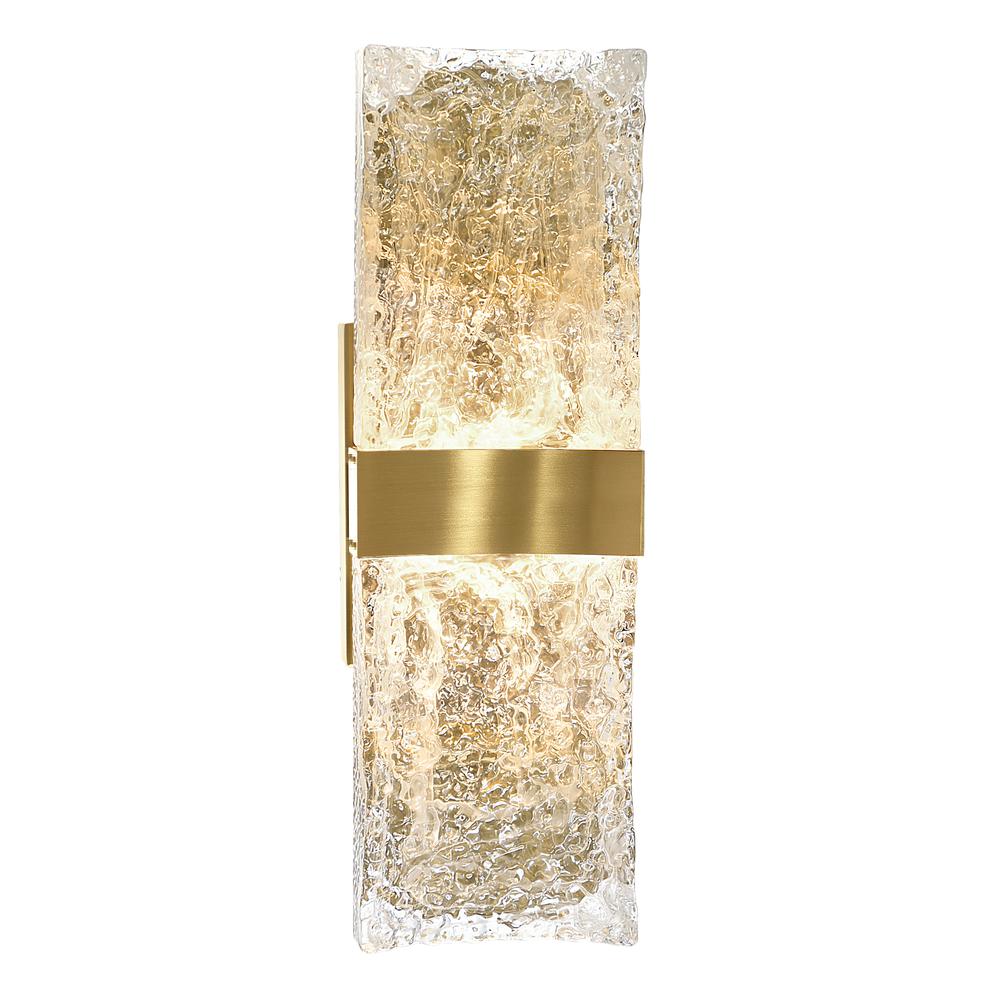 Lava Integrated LED Brass Wall Light. Picture 1