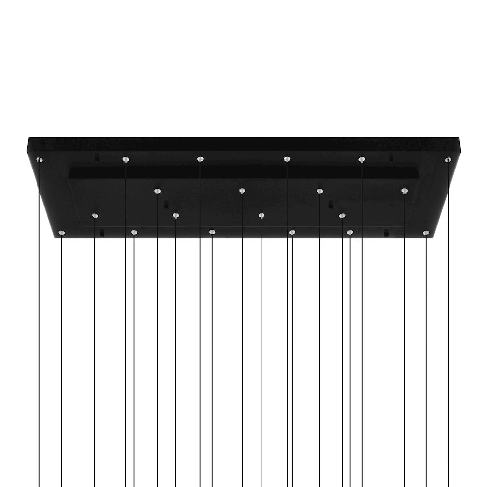 Stagger Integrated LED Black Chandelier. Picture 6