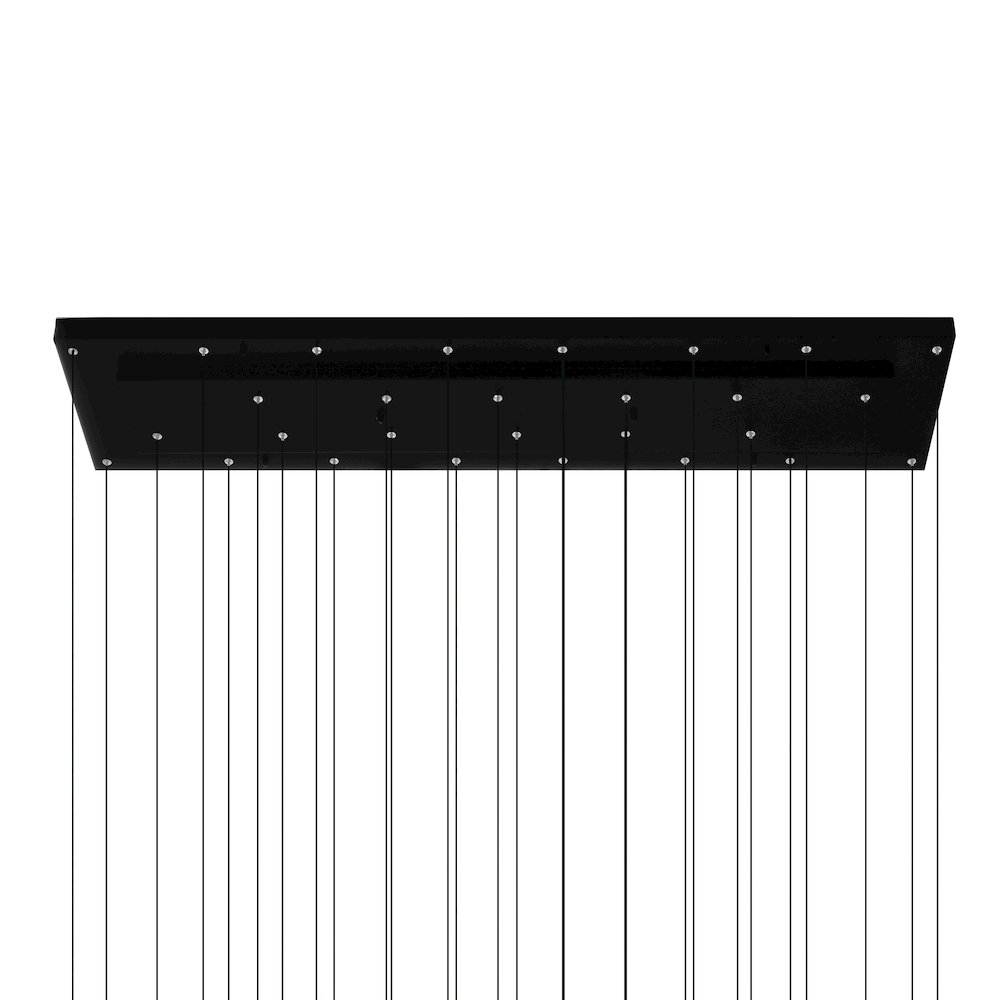 Stagger Integrated LED Black Chandelier. Picture 7