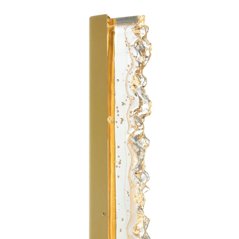 Stagger Integrated LED Brass Chandelier. Picture 4