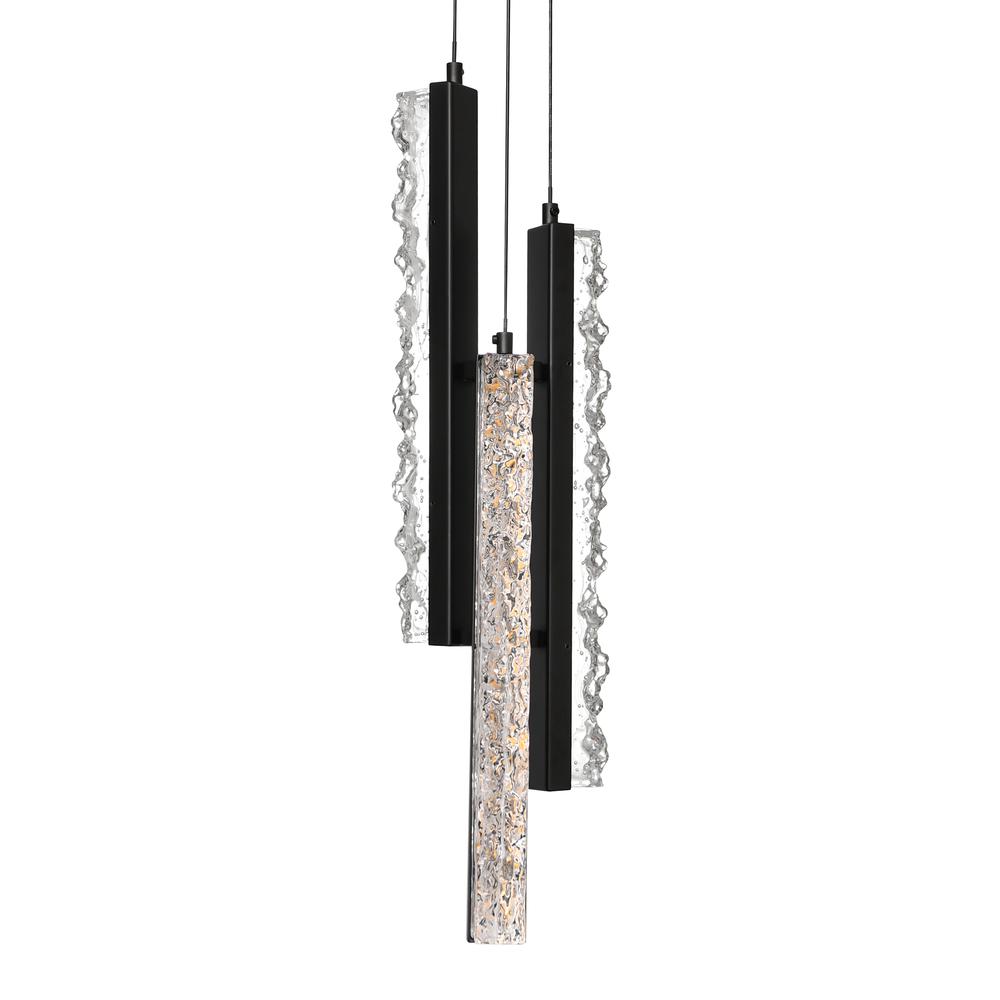 Stagger Integrated LED Black Mini Pendant. Picture 4