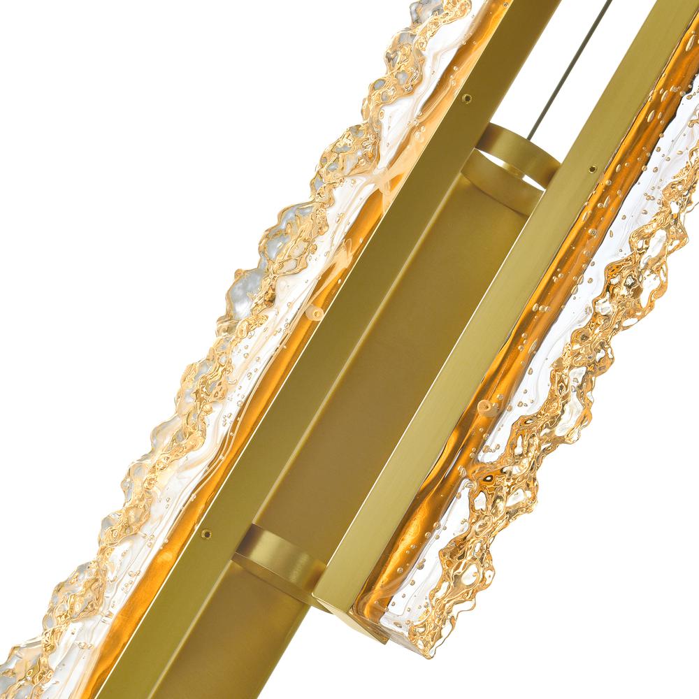 Stagger Integrated LED Brass Mini Pendant. Picture 6