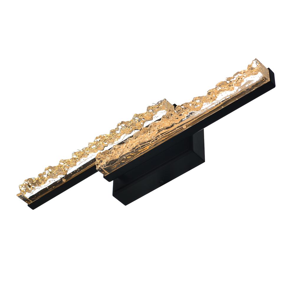 Stagger Integrated LED Black Vanity Light. Picture 2