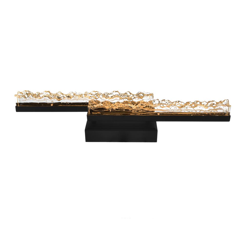 Stagger Integrated LED Black Vanity Light. Picture 4