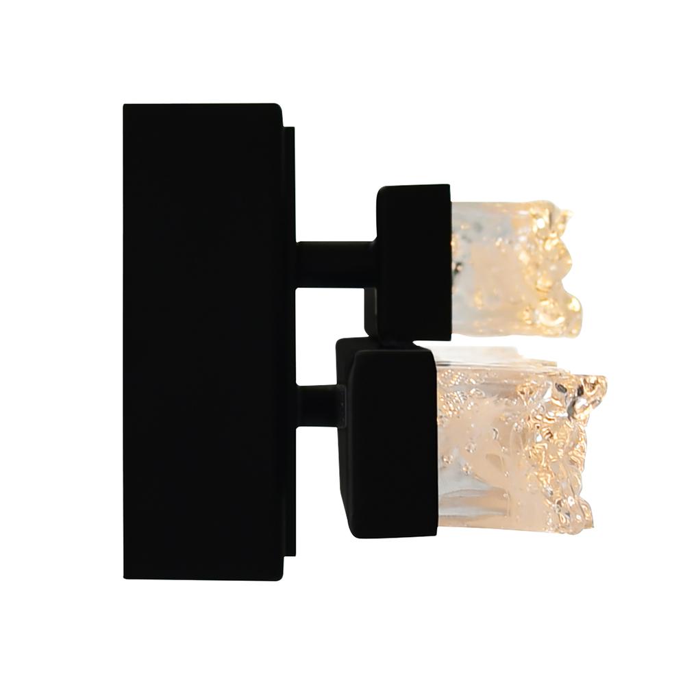 Stagger Integrated LED Black Vanity Light. Picture 5